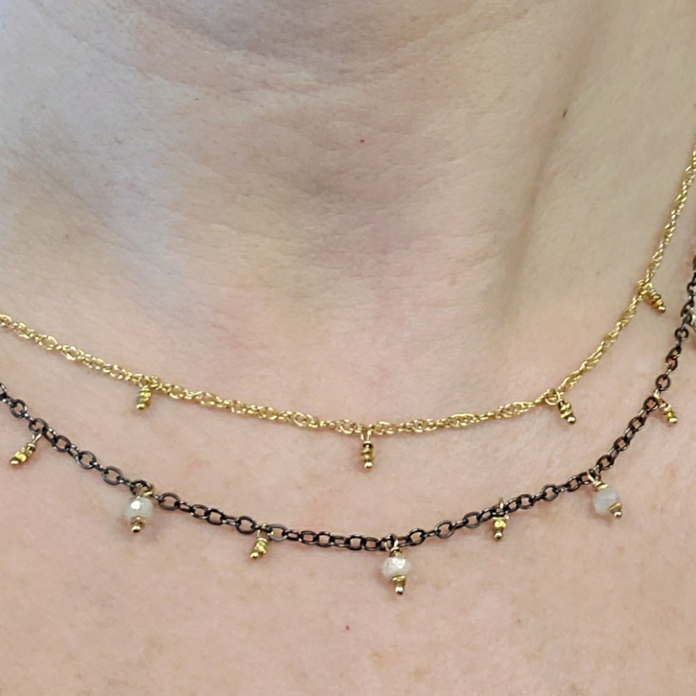 Double Necklace Made By Austin TX Jewler